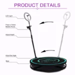 360 Photo Booth  Insta 360 60cm App Control Machine 24inch  with RGB Ring Light Logo Free 360 Video Photo Booth Flight Case ﻿ - Image 14