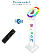 iPad Photo Booth Selfie Machine Shell Adjustable Stand Photobooth Customized LOGO With LED Ring Light For Wedding Partys Events - Image 22