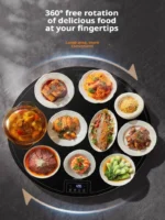 Household Electric Food Warming Board round multifunctional Constant Temperature dining table with hot pot heating plate - Image 4