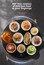 Household Electric Food Warming Board round multifunctional Constant Temperature dining table with hot pot heating plate - Image 11