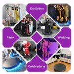 360 Photo Booth  Insta 360 60cm App Control Machine 24inch  with RGB Ring Light Logo Free 360 Video Photo Booth Flight Case ﻿ - Image 19