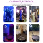 360 Photo Booth  Insta 360 60cm App Control Machine 24inch  with RGB Ring Light Logo Free 360 Video Photo Booth Flight Case ﻿ - Image 18