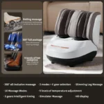 Jinkairui Electric Calf Foot Massage Machine Shiatsu Embrace Air Compression Rolling Kneading Leg Beauty Massager - Image 7