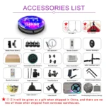 360 Photo Booth  Insta 360 60cm App Control Machine 24inch  with RGB Ring Light Logo Free 360 Video Photo Booth Flight Case ﻿ - Image 15