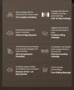 Jinkairui Electric Calf Foot Massage Machine Shiatsu Embrace Air Compression Rolling Kneading Leg Beauty Massager - Image 13