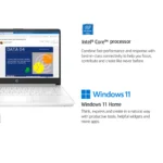 HP Newest 14" Business Laptop,Intel Celeron N4120,Up to 16GB RAM,320GB Storage(64GB eMMC+256GB Micro SD),1Year Office 365,White - Image 3