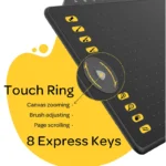 GAOMON Graphic Tablet M1220 12 Inch Drawing Tablet Redail Tilt Support Battery-Free Pen 8 Express Keys with 13 Multimedia Keys - Image 4