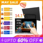 14.1 inch Portable Monitor 10-Point Touchscreen 100%sRGB 1200P IPS Second External Screen for Laptop Phone Mac Xbox Switch PS4/5