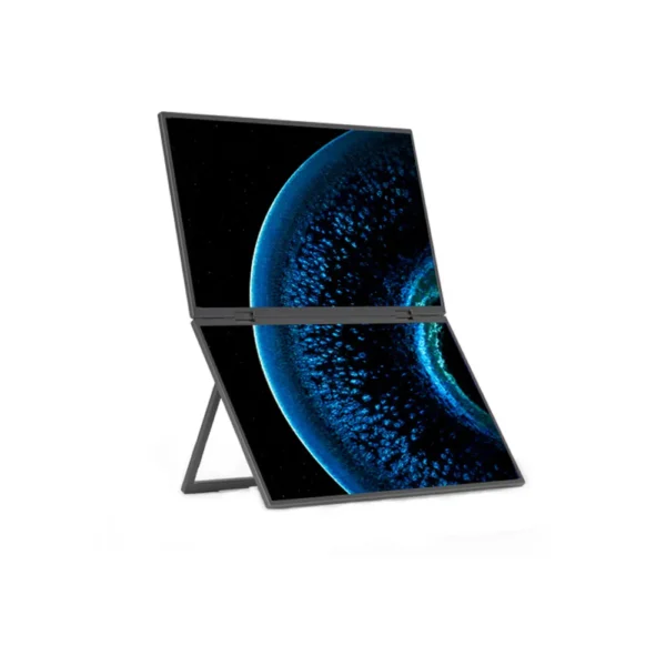 15.6" Triple Screen Portable Monitor Set 120Hz, 100% SRGB, 1080P HDR - 360° Rotation, Folding Design Versatile Solution