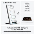 ARZOPA 17.3 FHD Portable Monitor 1080P External Display IPS Screen with USB C mini-HDMI Port for Laptop Mac PC Xbox PS Switch - Image 5