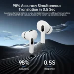 UYUXIO AI Language Translator Earbuds 144 Languages Translator Device and Accents 8 Offline Language Translation Earphones - Image 5