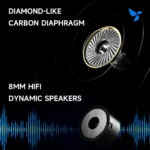HiBy Digital XOE 8mm DLC Diaphragm Dynamic Driver HiFi In-Ear IEM Earbuds Earphones for Android MP3 Game - Image 4