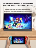 ZSUS 15.6-Inch Portable Monitor Touchscreen 1920*1080 HDR Low Blue Light For XBox PS4/ 5 Switch Loptop Cell Phone PC Extension - Image 5