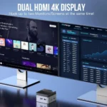 US.EU GMKtec KB5 Mini PC Intel Celeron N5105 Windows 11 Pro 4K Mini PC DDR4 8GB RAM 128GB ROM WiFi5 BT4.2 Desktop Computer Work - Image 4