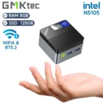 US.EU GMKtec KB5 Mini PC Intel Celeron N5105 Windows 11 Pro 4K Mini PC DDR4 8GB RAM 128GB ROM WiFi5 BT4.2 Desktop Computer Work