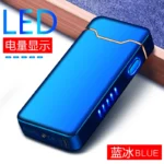 Arc Windproof Electronic Metal USB Rechargeable Battery Display Electric Plasma Lighter Men Women Gifts - Image 6