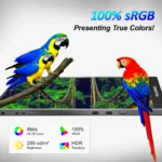 WUAWE 2.5K 16 inch Portable Monitor for Laptop ，USB C HDMI Gaming Ultra-Slim IPS Display w/Smart Cover & Speakers,HDR Plug&Play - Image 2