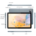 PRITOM Android 14 Tablet 10.1 Inch, 8GB(4+4 Expand) RAM + 128GB ROM, Octa Core, 5G WiFi, with Keyboard, Mouse, Case - Image 2