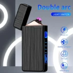 2025 Dual ARC Windproof Arc Rechargeable Type-C Portable Electric Flameless Sensor Lighter gadgets for men smoking accessories - Image 3