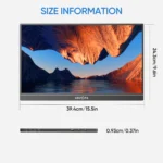 ARZOPA 17.3 FHD Portable Monitor 1080P External Display IPS Screen with USB C mini-HDMI Port for Laptop Mac PC Xbox PS Switch - Image 6