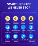 Powerful UltraThin Mini Sound Recorder Gadget Professional Safety Encryption Discreet Listening Device Portable Mp3 Player Espia - Image 6