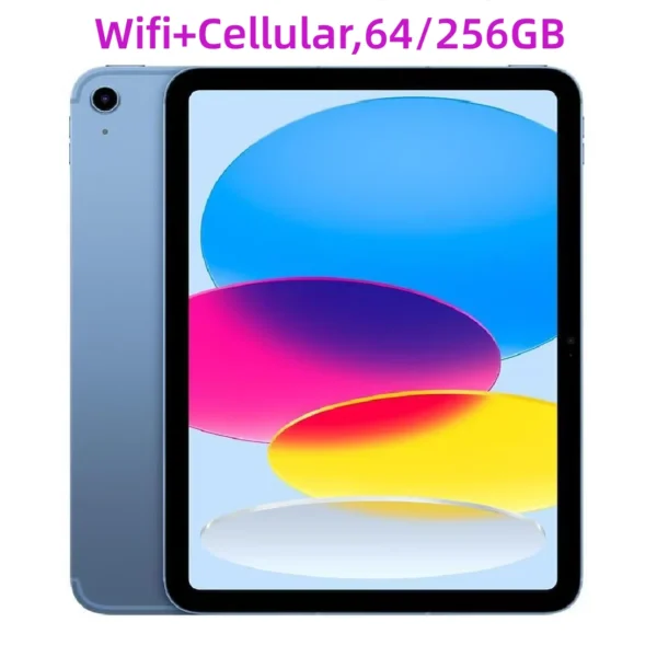 97% New Original Unlocked Apple iPad 10 (2022) iPad 10th Gen Wifi+Cellular 64/256GB ROM 10.9'' A14 Bionic HDR Display Tablet