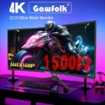 Gawfolk Monitor 34'' 144Hz Bandfish Screen Curved 1500R Gaming Bezel-less Slim 400HDR Nits 100% SRGB Wide Color Gamut FAsT VA Te - Image 5