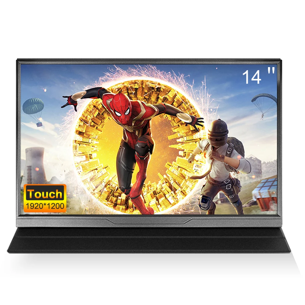 kf-Scbbc4d8d23e649ea92b8719ba735af31Q LANLIPU 14 Inch Portable Monitor Touch Screen 16:10 400cd/m2 Gaming Computer Extend Display For XBox PS4/ 5 Switch Loptop - Image 1