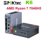 US.EU GMKtec K6 R7 7840HS Mini PC DDR5 5600MHz PCIe4.0 NVMe SSD 2.5G LAN USB4 WiFi6 BT5.2 Tri-Display Desktop Gaming Office Comp