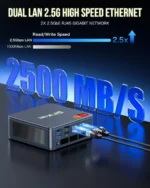 US.EU GMKtec K6 R7 7840HS Mini PC DDR5 5600MHz PCIe4.0 NVMe SSD 2.5G LAN USB4 WiFi6 BT5.2 Tri-Display Desktop Gaming Office Comp - Image 5