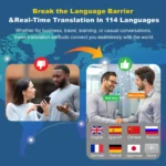 AI Headphones Wireless 144 Language Translation Real Time,ENC Call Headset，Meeting recording Earbuds，for Sports/Workout/Running﻿ - Image 3