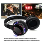 UHF RF Silent Disco Headphones Wireless DJ Headset 5 Pcs and 1 Transmitter 500m Distance - Image 2