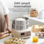 5L Electric Dough Mixer Household Dough Mixer Machine Automatic Flour Fermenting Mixing Stirring 304 Stainless Steel For Kitchen - Image 2
