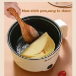 Multifunction Electric Cooking Heating Pan Electric Cooking Pot Machine Single/Double Layer Steamed Eggs Pan Non-stick Pan - Image 3
