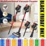 DayPlus Upgraded Cordless Vacuum Cleaner Dual Filtration, 15000Pa Multifunctional Upright Cordless Handheld Cleaner for Home Car