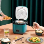 Mini Rice Cooker Automatic Household Kitchen Electric Cooking machine 1-2 People Food Warmer Steamer 1.2L Small Rice Cooker - Image 2