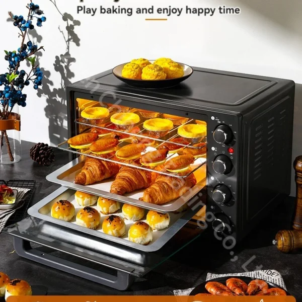 40L Electric Oven Multifunctional Large Capacity Electric Oven Household Four Layer Electric Oven Breakfast Machine