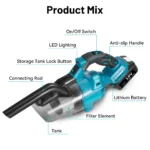 Electric Vacuum Cleaner Handheld Cordless Vacuum Home Car Dual Use Portable High Power Cleaning Tool for Makita 18V Battery - Image 3