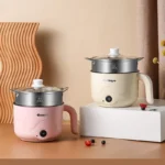 Multifunction Electric Cooking Heating Pan Electric Cooking Pot Machine Single/Double Layer Steamed Eggs Pan Non-stick Pan - Image 5