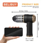 BELIBUY Wireless Car Vacuum Cleaner for Cleaning Bedroom Carpets Portable High Power Function Home Appliance Cleaning Machine - Image 6