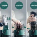 Large Caliber Slow Juicer Screw Cold Press Extractor Slag Juice Separation Filter-Free Easy Wash Electric Fruit Juicer Machine - Image 3