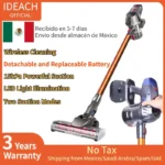 Wireless Handheld Vacuum Cleaner 20kPa Powerful Suction Dual Motor LED Lighting Detachable Battery Cordless Home Dust Cleaner