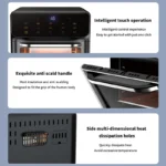 10L Large Capacity Electric Air Fryers Oil-free Automatic Household Kitchen 360°Baking Convection Oven Deep Fryer without Oil - Image 3