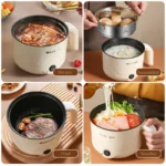 Multifunction Electric Cooking Heating Pan Electric Cooking Pot Machine Single/Double Layer Steamed Eggs Pan Non-stick Pan - Image 4