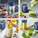 Multifunction 2 Cups Portable Fruit Juicer Blender 6 Blade Juice Mixer Mini Ice Blender USB Charging Wireless Juice Extractor - Image 6