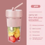 New Electric Fresh Juicer Powerful Crushed Ice Wireless Mini Portable Blender Bottle Juice Extractors Smoothie Mixer Cup