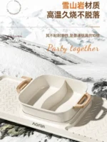 Grill Shabu - Shabu All - in - One Cooker, Home Electric Grill Pan, Electric Hot Pot Stove, Smokeless Roaster, Non Stick Grill. - Image 3