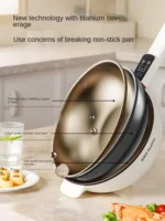 Electric wok all-in-one multifunctional household dormitory steaming and frying electric hot pot electric wok - Image 2