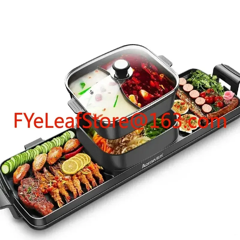 kf-Sc5d20f0601a84003af30b40d2cdfe134K Multi Function Grill Pan Standing Outdoor Smokeless Bbq Electric Barbecue Grill Commercial Electric Griddle Grills Pan - Image 1