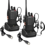 1PC/2PCS Baofeng 888S Walkie Talkie BF-888S 5W Ham Two-Way Radio Set UHF 400-470MHz 16CH Walkie-Talkie Transceiver USB Charger